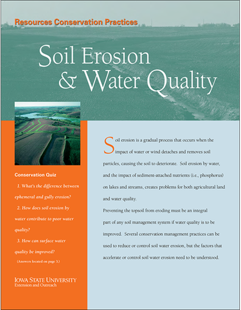 Soil Erosion and Water Quality -- Resource Conservation Practices image number 0
