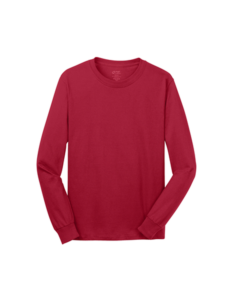 Master Gardener - Port & Company Long Sleeve Core Cotton Tee Red Medium image number 2