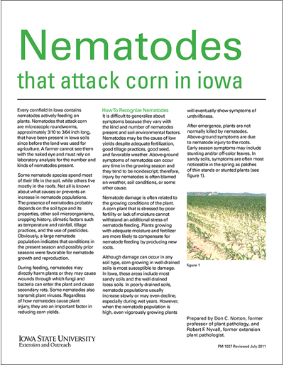 Nematodes That Attack Corn in Iowa