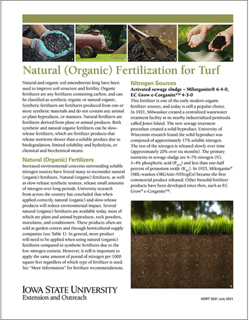 Natural (Organic) Fertilization for Turf image number 0