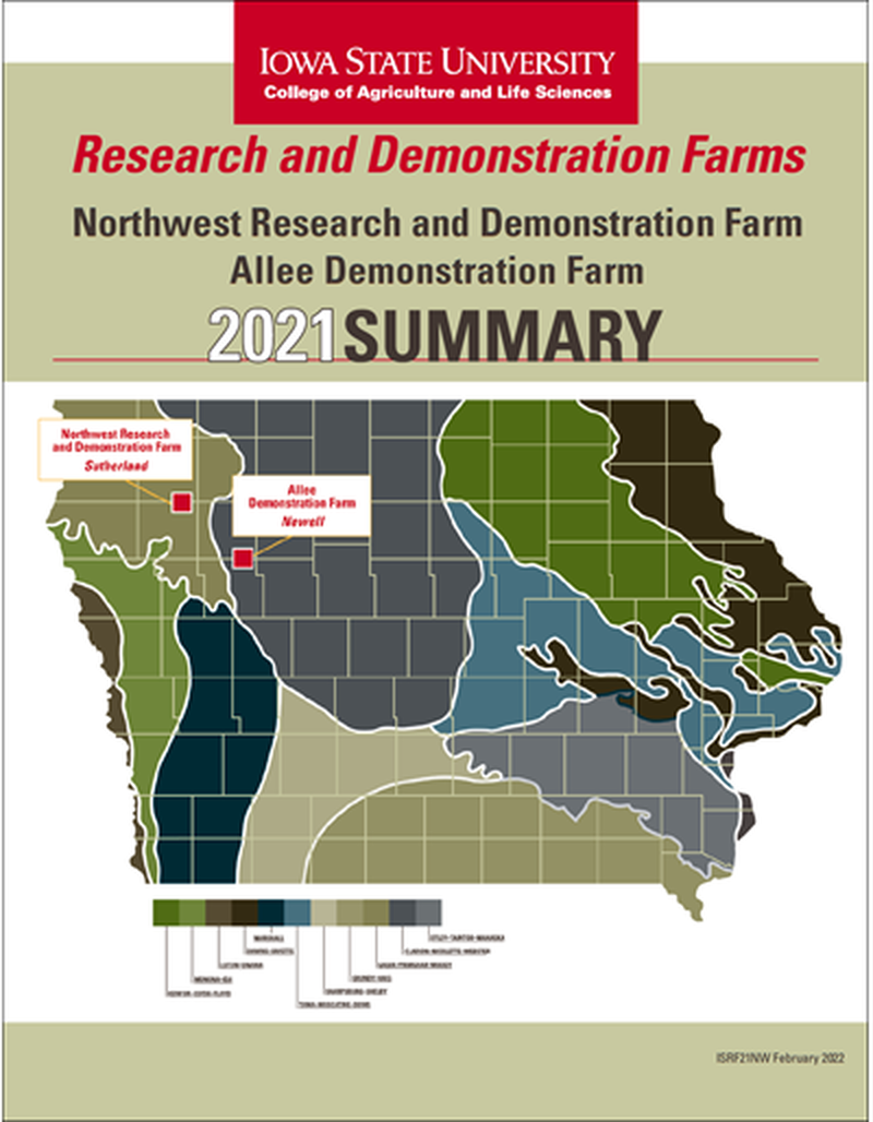 2021 Summary - Northwest Research and Demonstration Farm and Allee Demonstration Farm image number 0