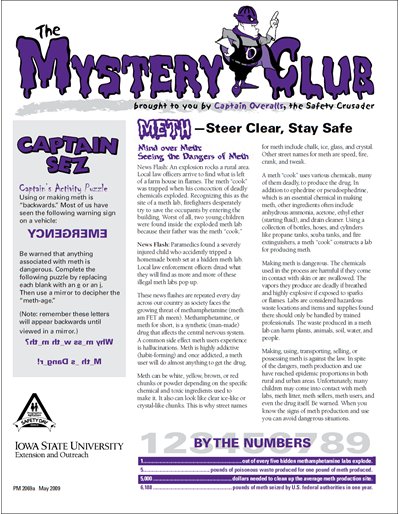 Meth - Steer Clear, Stay Safe -- The Mystery Club