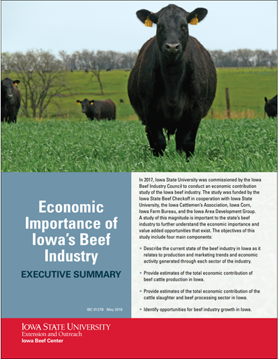 Economic Importance of Iowa's Beef Industry -- Executive Summary