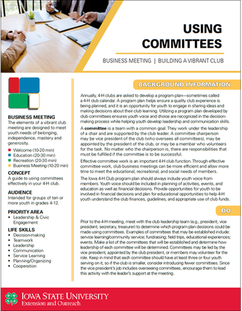 Using Committees -- Vibrant Clubs image number 0