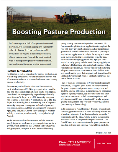 Boosting Pasture Production