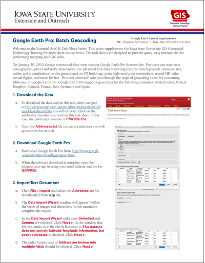 Google Earth Pro: Batch Geocoding