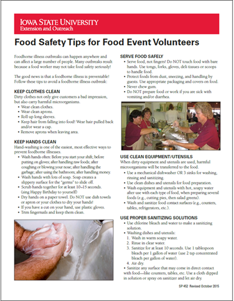 Food Safety Tips for Food Event Volunteers image number 0