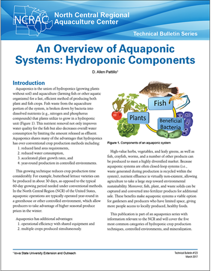 An Overview of Aquaponic Systems: Hydroponic Components image number 0