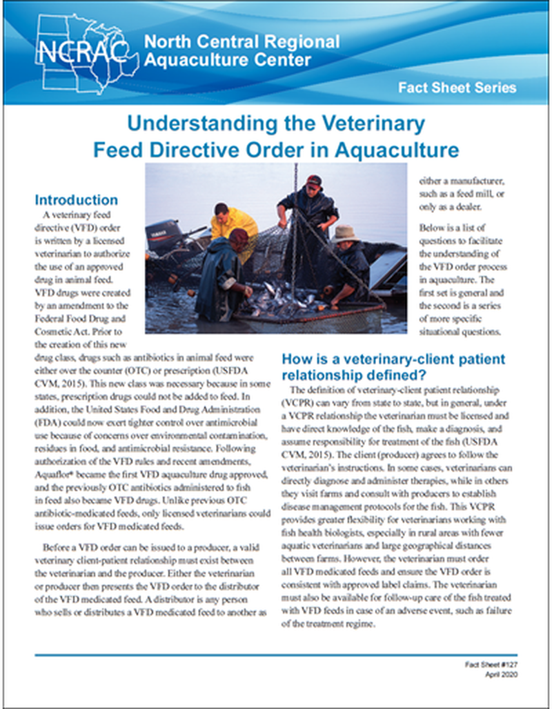 Understanding the Veterinary Feed Directive Order in Aquaculture image number 0