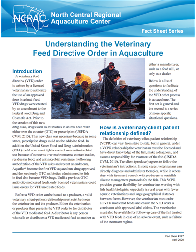 Understanding the Veterinary Feed Directive Order in Aquaculture