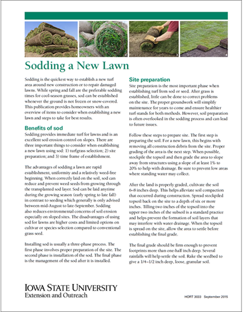 Sodding a New Lawn image number 0
