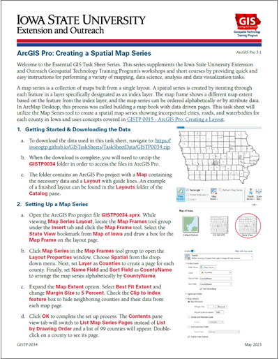 ArcGIS Pro: Creating a Spatial Map Series