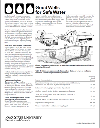 Good Wells for Safe Water