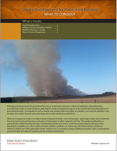 Smoke Management for Prescribed Burning: What to Consider