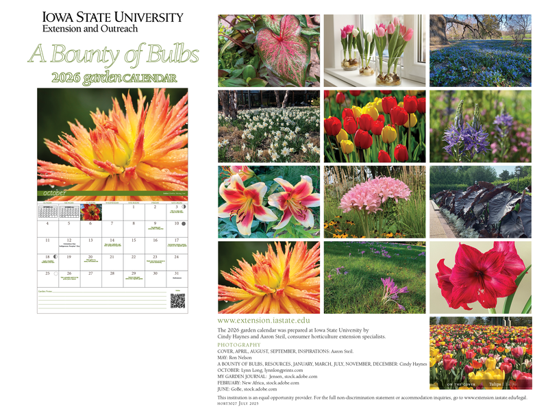 (Coming soon!) 2026 Garden Calendar - A Bounty of Bulbs image number 1