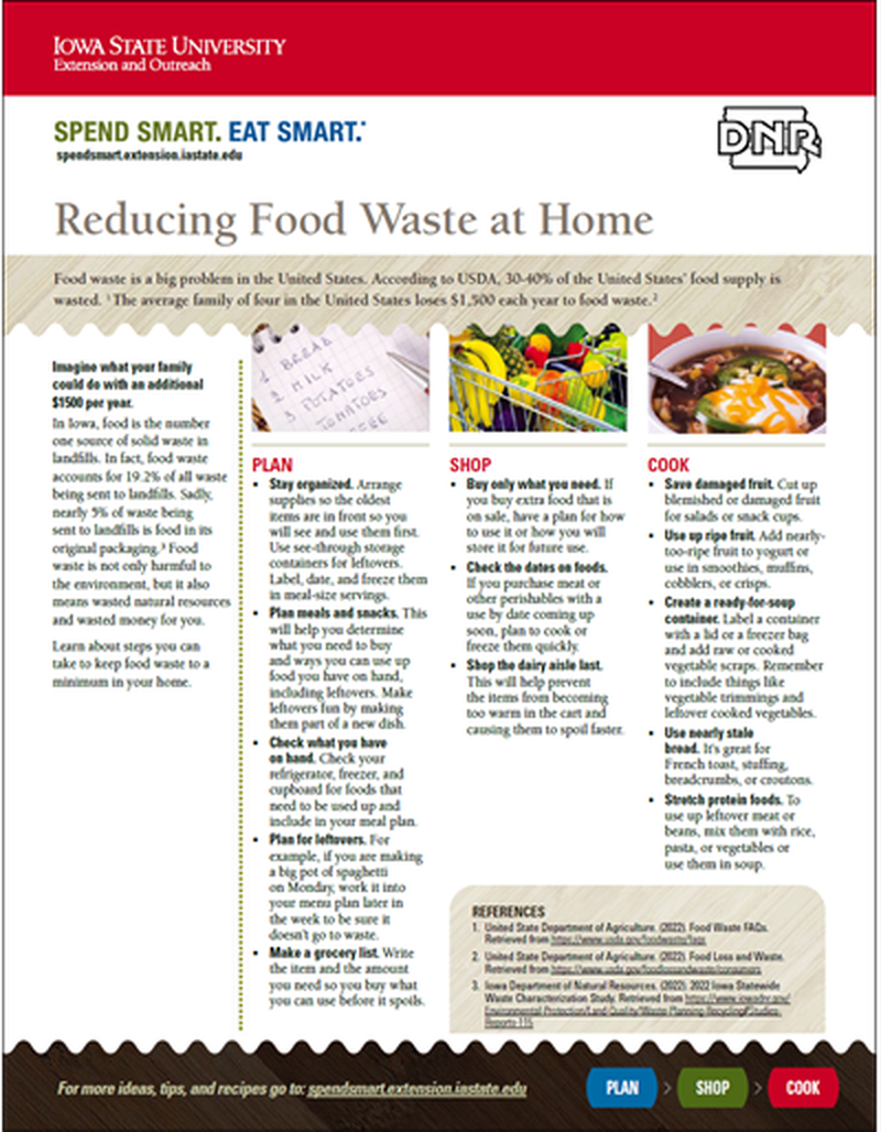 Reducing Food Waste at Home - Spend Smart. Eat Smart. image number 0