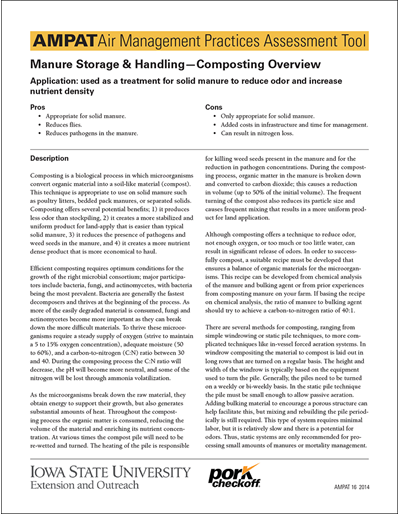 Manure Storage & Handling - Composting Overview