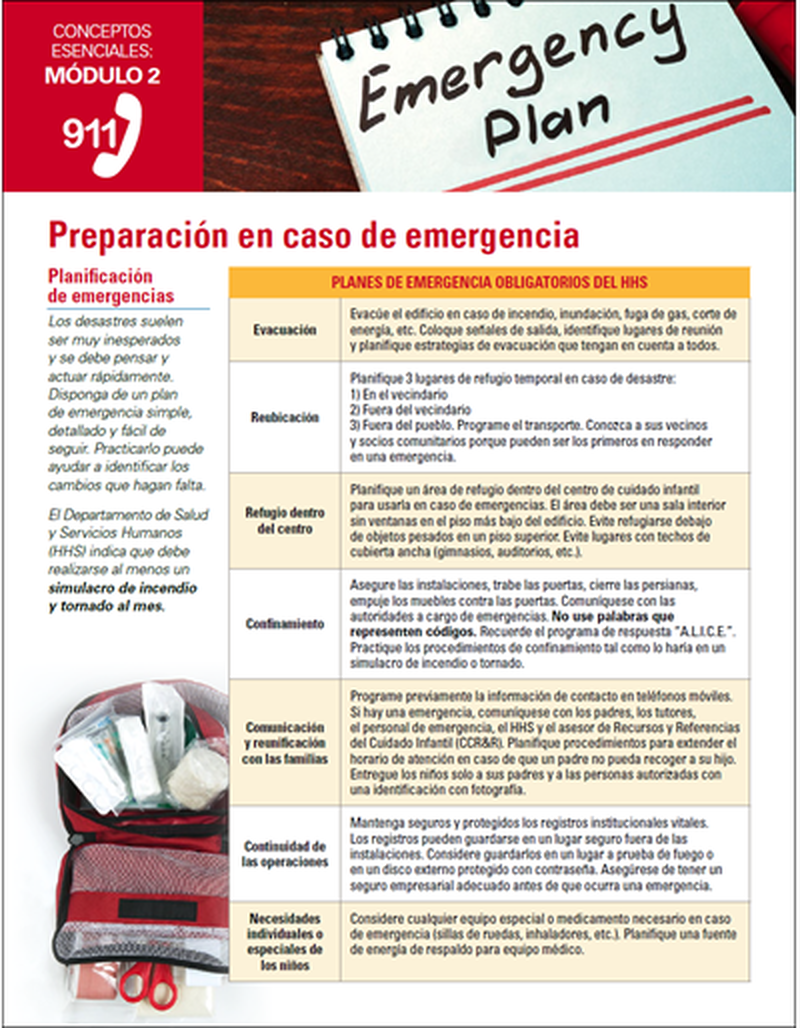 Emergency Preparedness - Essentials Child Care image number 1
