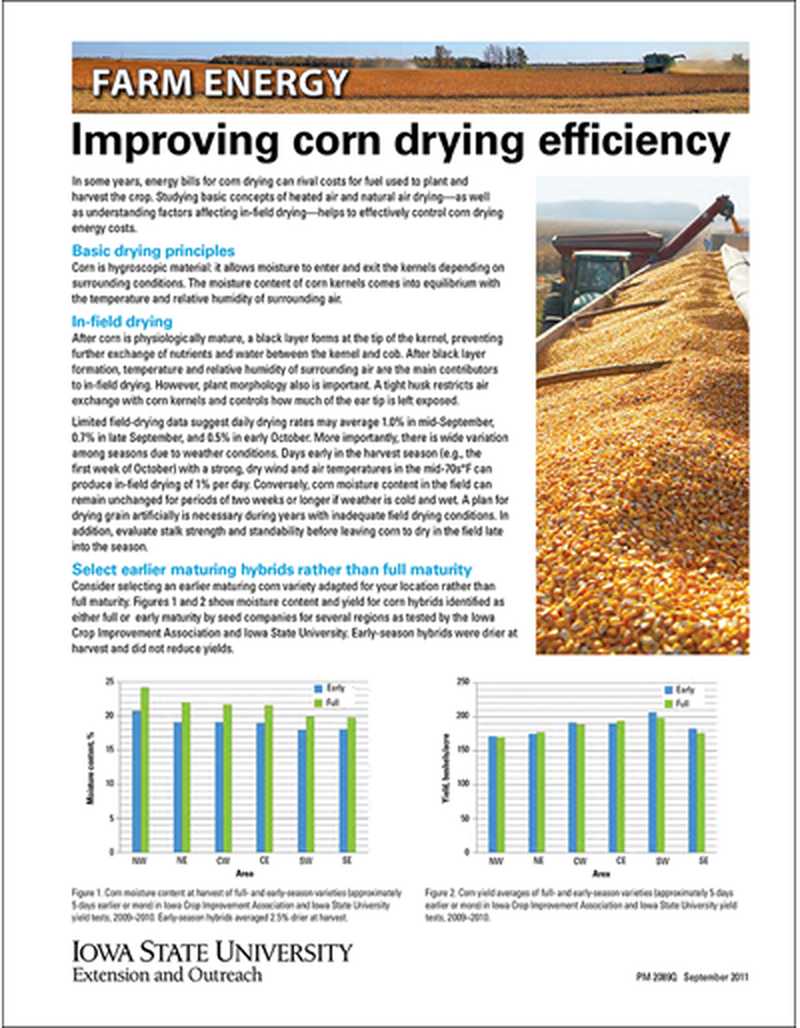 Improving Corn Drying Efficiency - Farm Energy image number 0