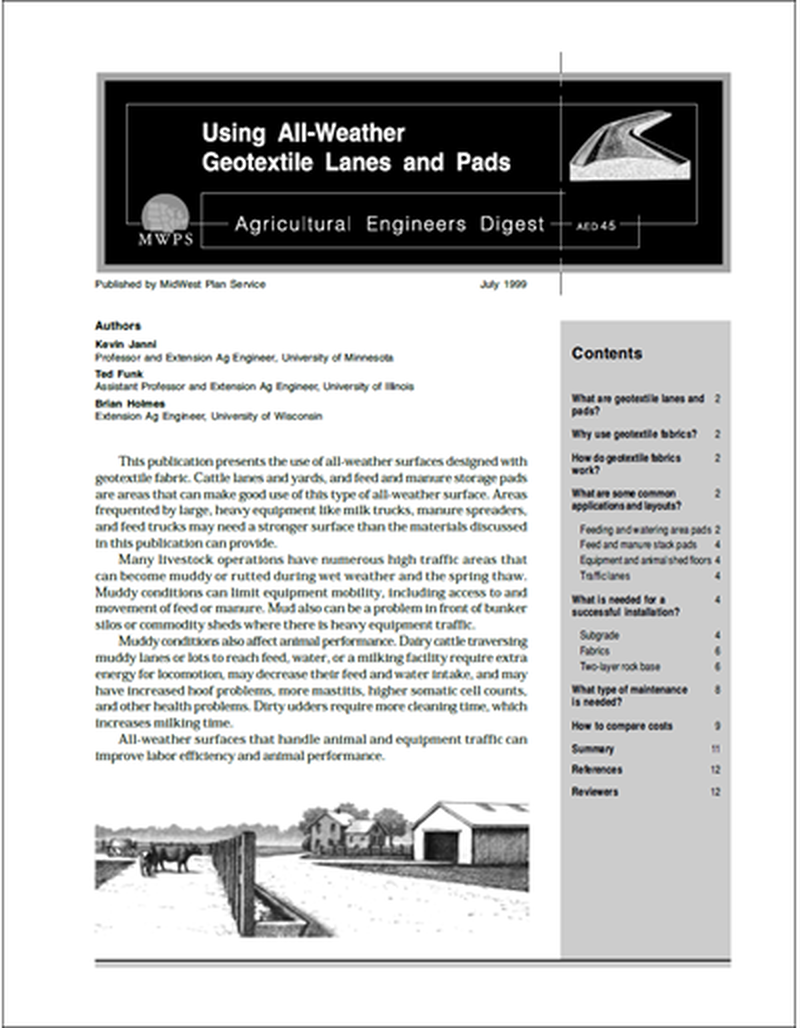 Using All-Weather Geotextile Lanes and Pads image number 0