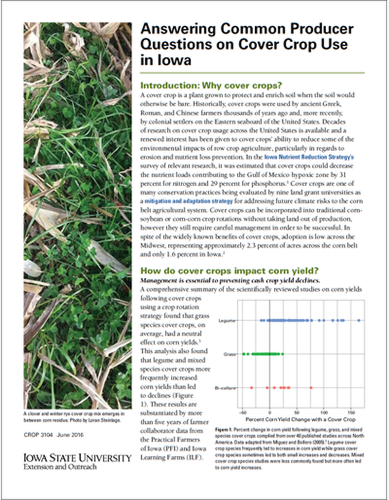 Iowa Cover Crop Resource Guide image number 0