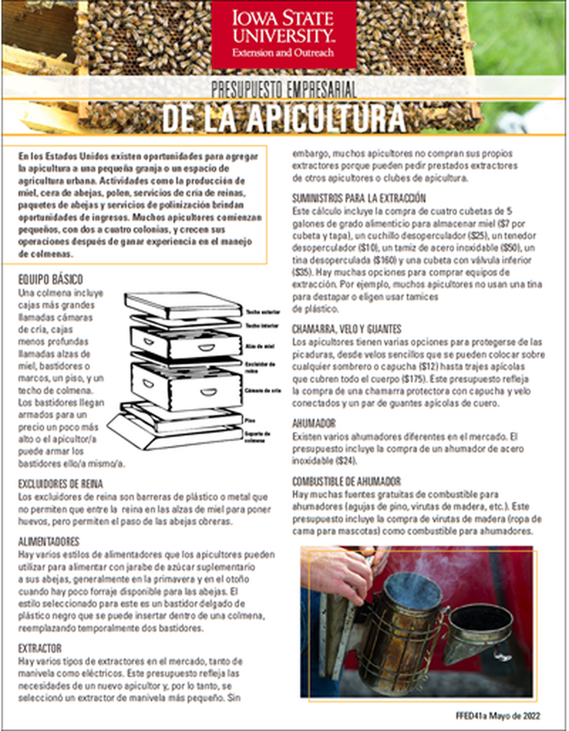 Beekeeping - Enterprise Budget Series image number 1