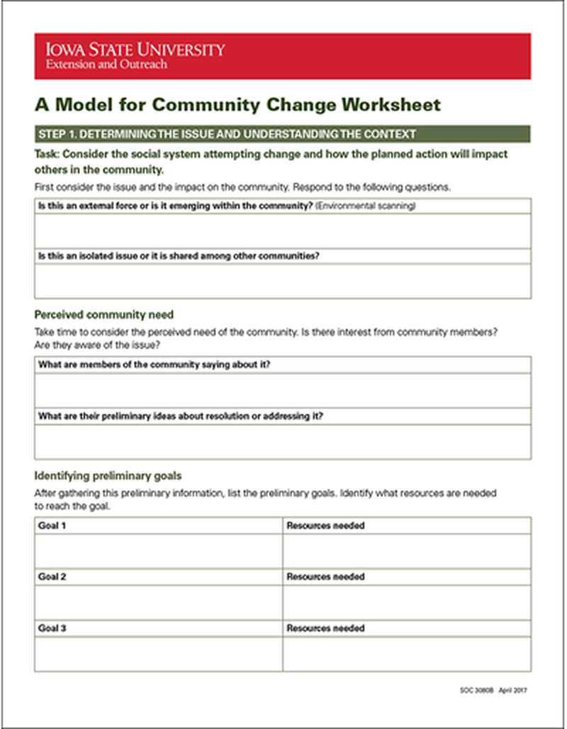 A Model for Community Change image number 1