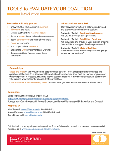 Tools to Evaluate Your Coalition
