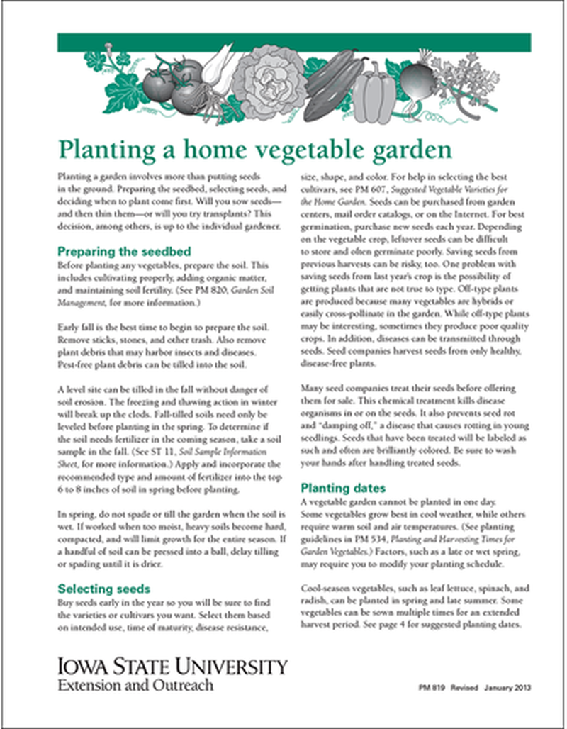 Planting a Home Vegetable Garden image number 0