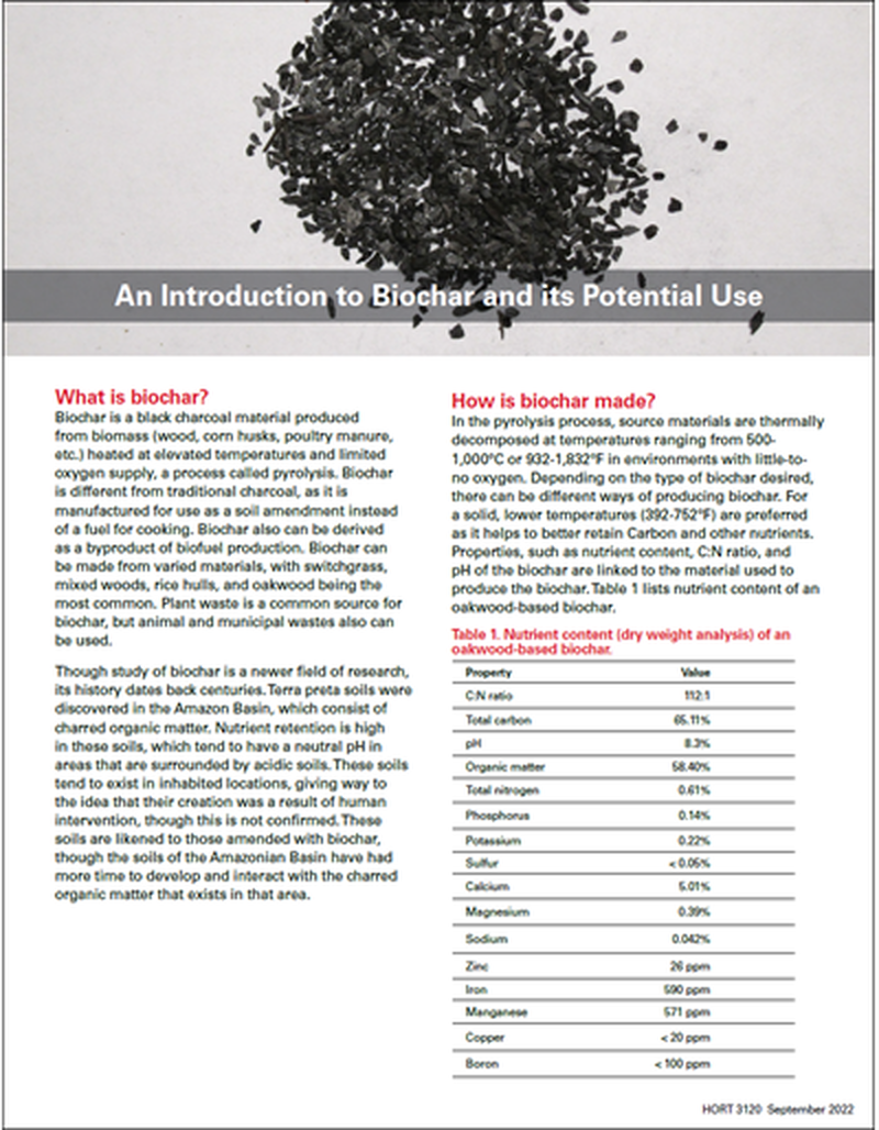 An Introduction to Biochar and its Potential Uses image number 0