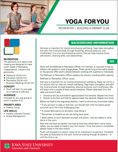 Yoga for You -- Vibrant Clubs