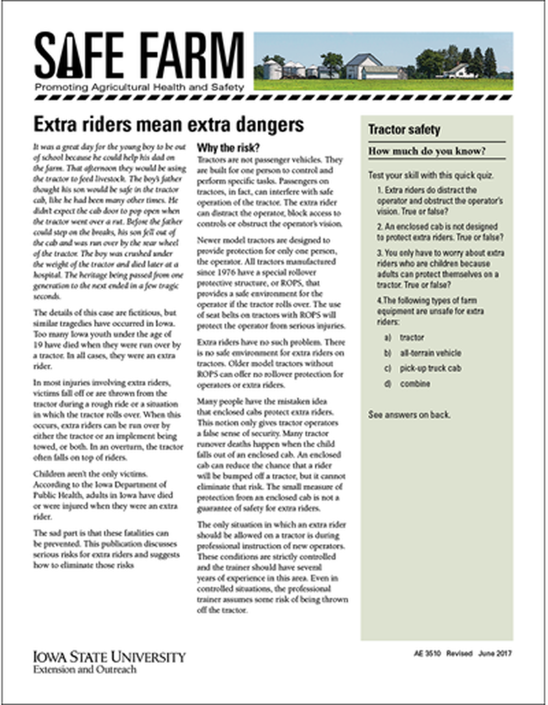 Extra riders mean extra dangers -- Safe Farm image number 0