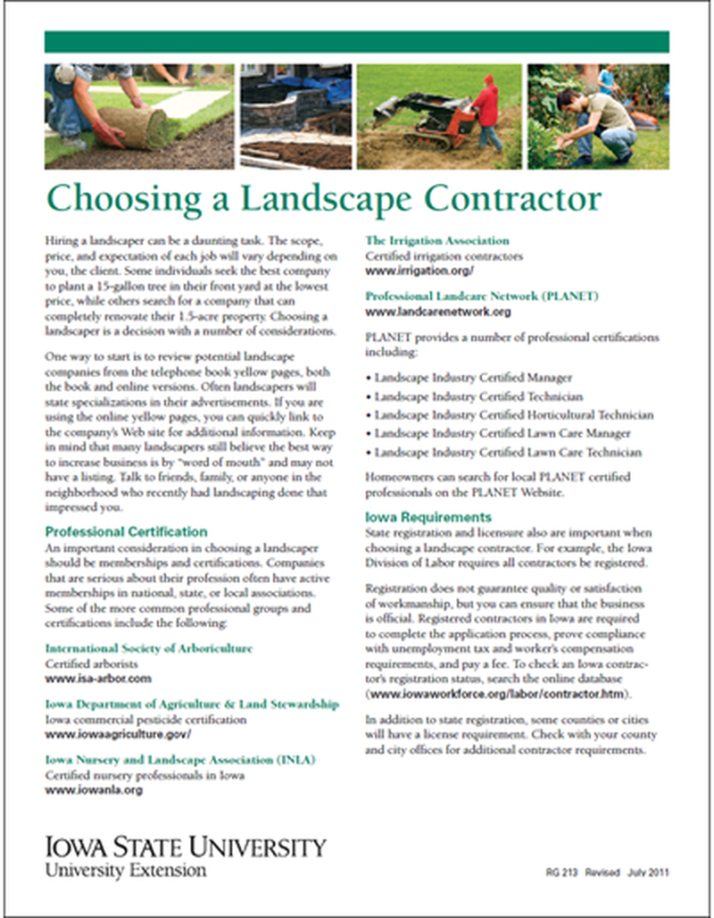 Choosing a Landscape Contractor image number 0