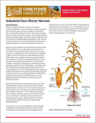 Industrial Corn Stover Harvest