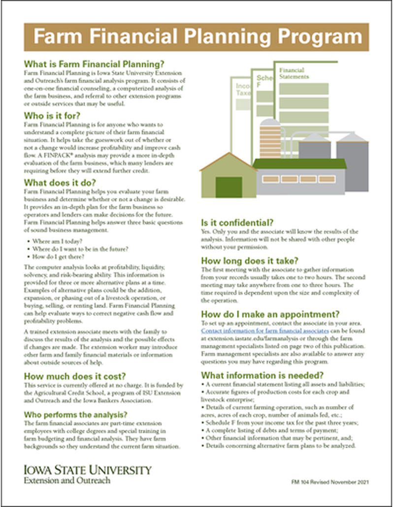 Farm Financial Planning Program image number 0
