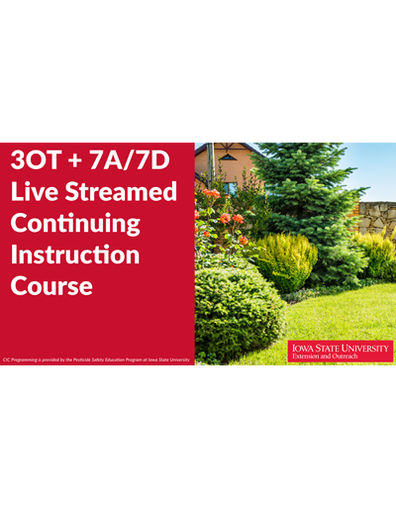 Ornamental and Turf Pest Control + Category 7A/7D Live Streamed CIC - 10/1/2024 @ 9AM (CST) image number 0