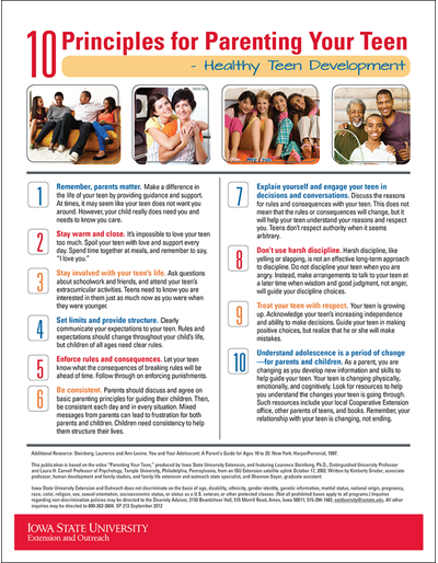 10 Principles for Parenting Your Teen
