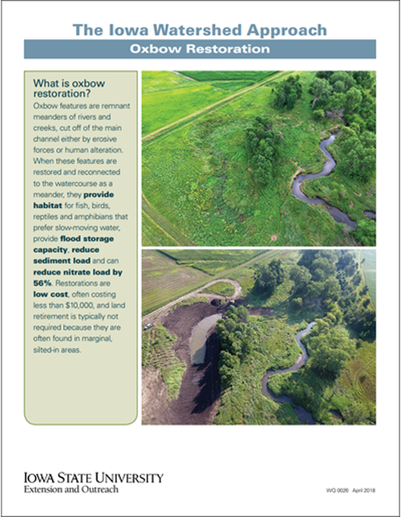 The Iowa Watershed Approach - Oxbow Restoration image number 0