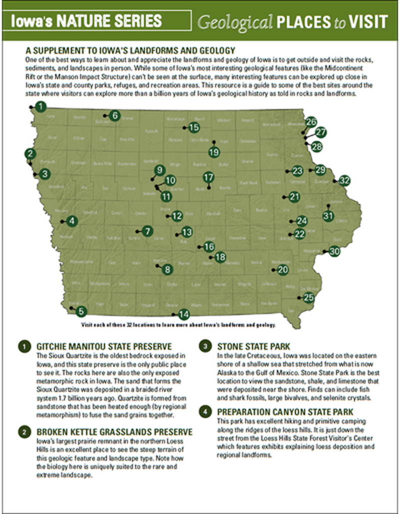 Geological Places to Visit - Iowa's Nature Series image number 0