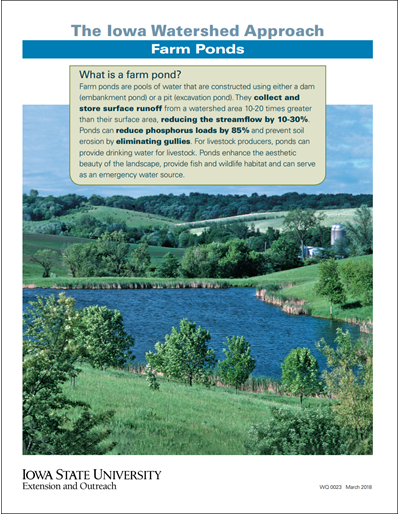 The Iowa Watershed Approach - Farm Ponds