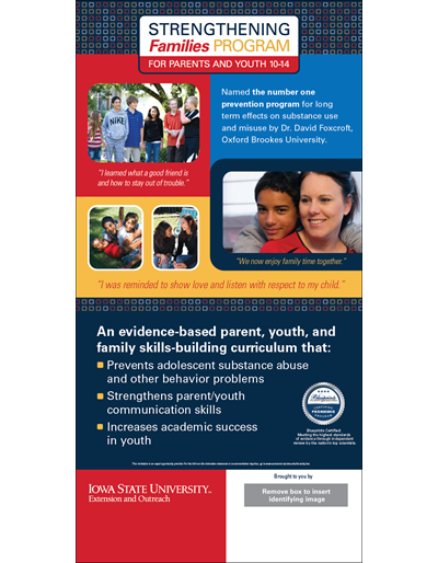 Strengthening Families Program: For Parents and Youth 10-14 - Co-branded Display Art