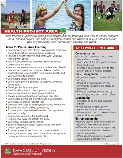 Health Project Area Guide