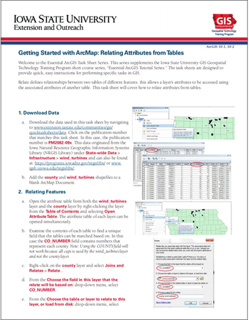 Getting Started with ArcMap: Relating Attributes from Tables image number 0