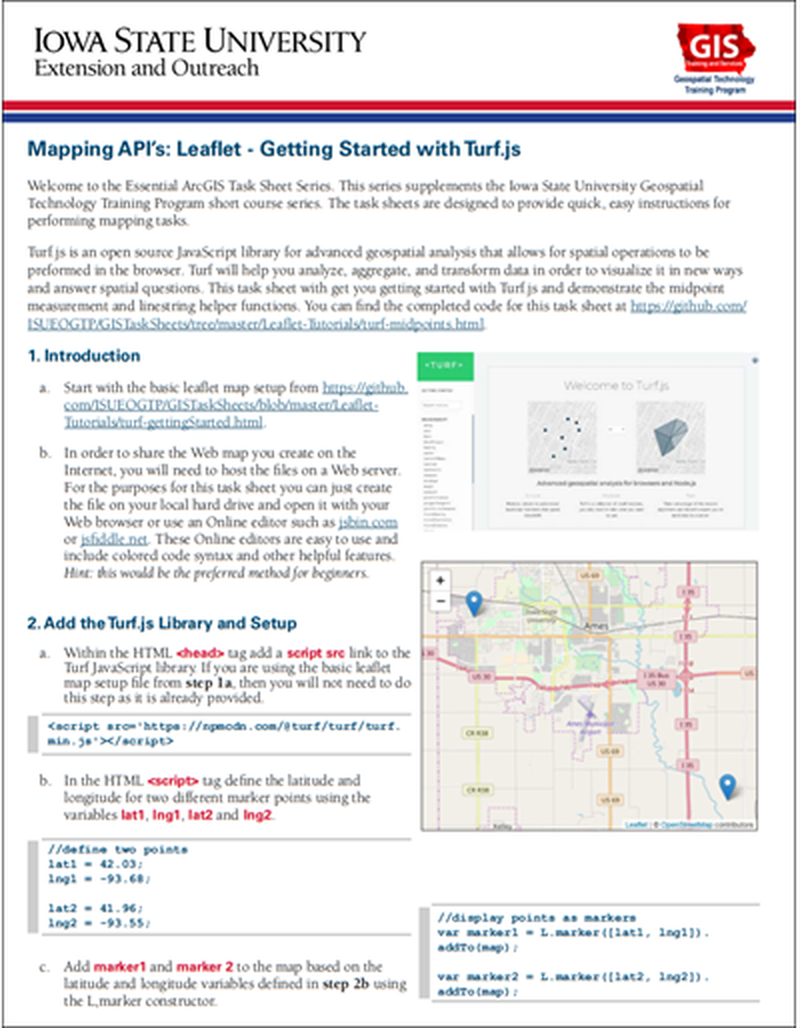 Mapping API's: Getting Started with Turf.js in Leaflet.js image number 0