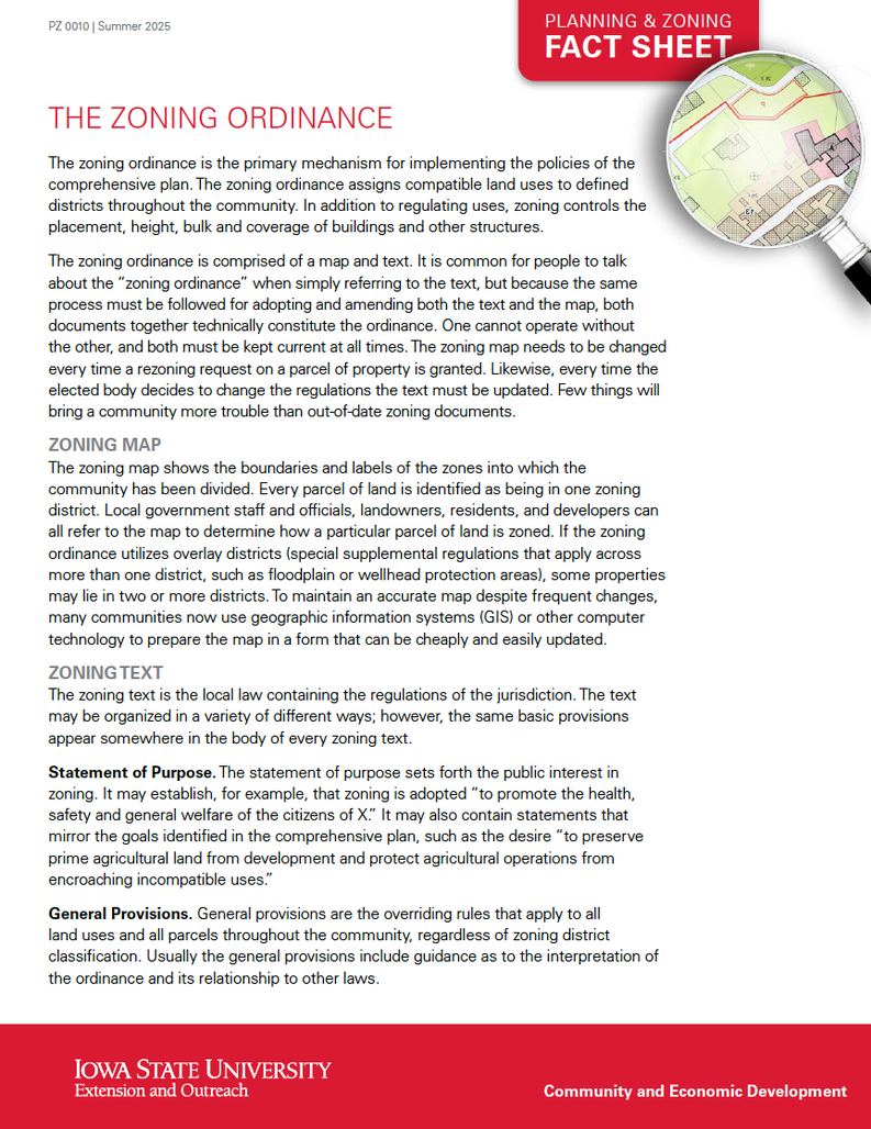 Planning and Zoning - The Zoning Ordinance image number 0