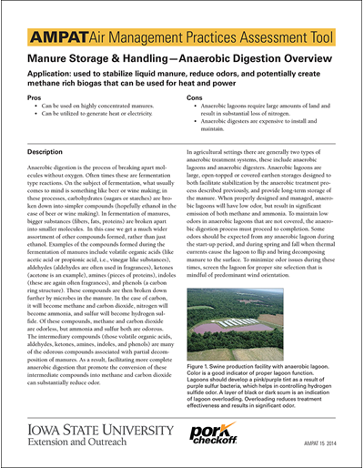 Manure Storage & Handling - Anaerobic Digestion Overview