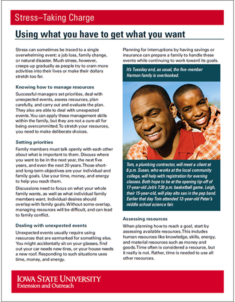 Using What You Have to Get What You Want - Stress: Taking Charge image number 0