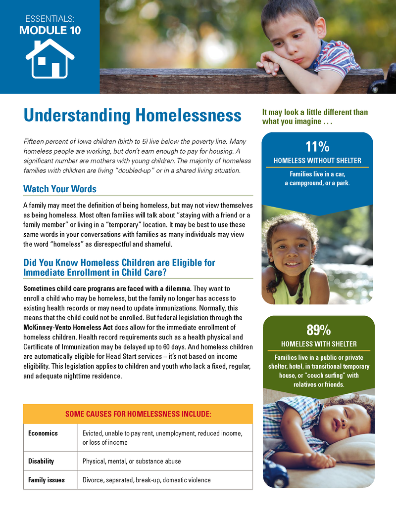 Understanding Homelessness - Essentials Child Care image number 0