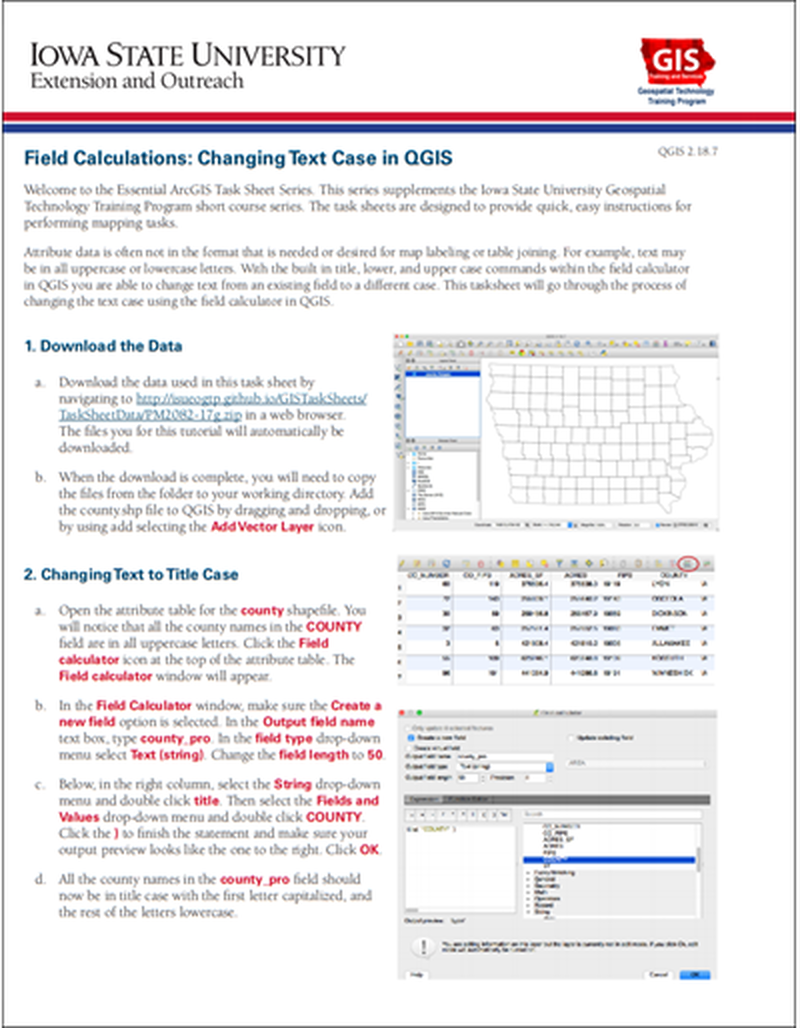 Field Calculations: Changing Text Case in QGIS image number 0