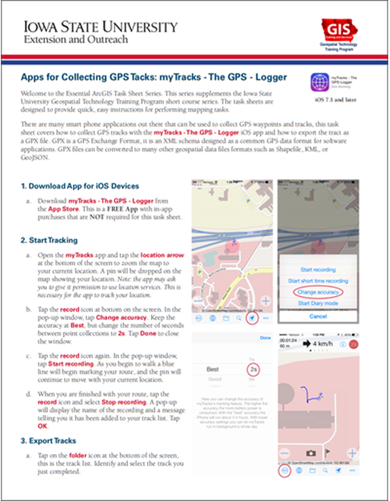 Apps for Collecting GPS Tracks: myTracks - The GPS - Logger image number 0